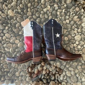 Texas State Flag cowboy boots NWT size 9